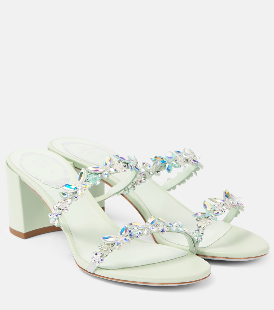 Eden 60 embellished satin sandals | Rene Caovilla