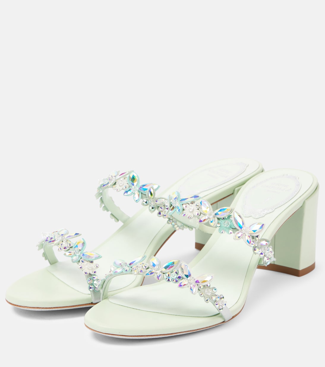 Eden 60 embellished satin sandals | Rene Caovilla