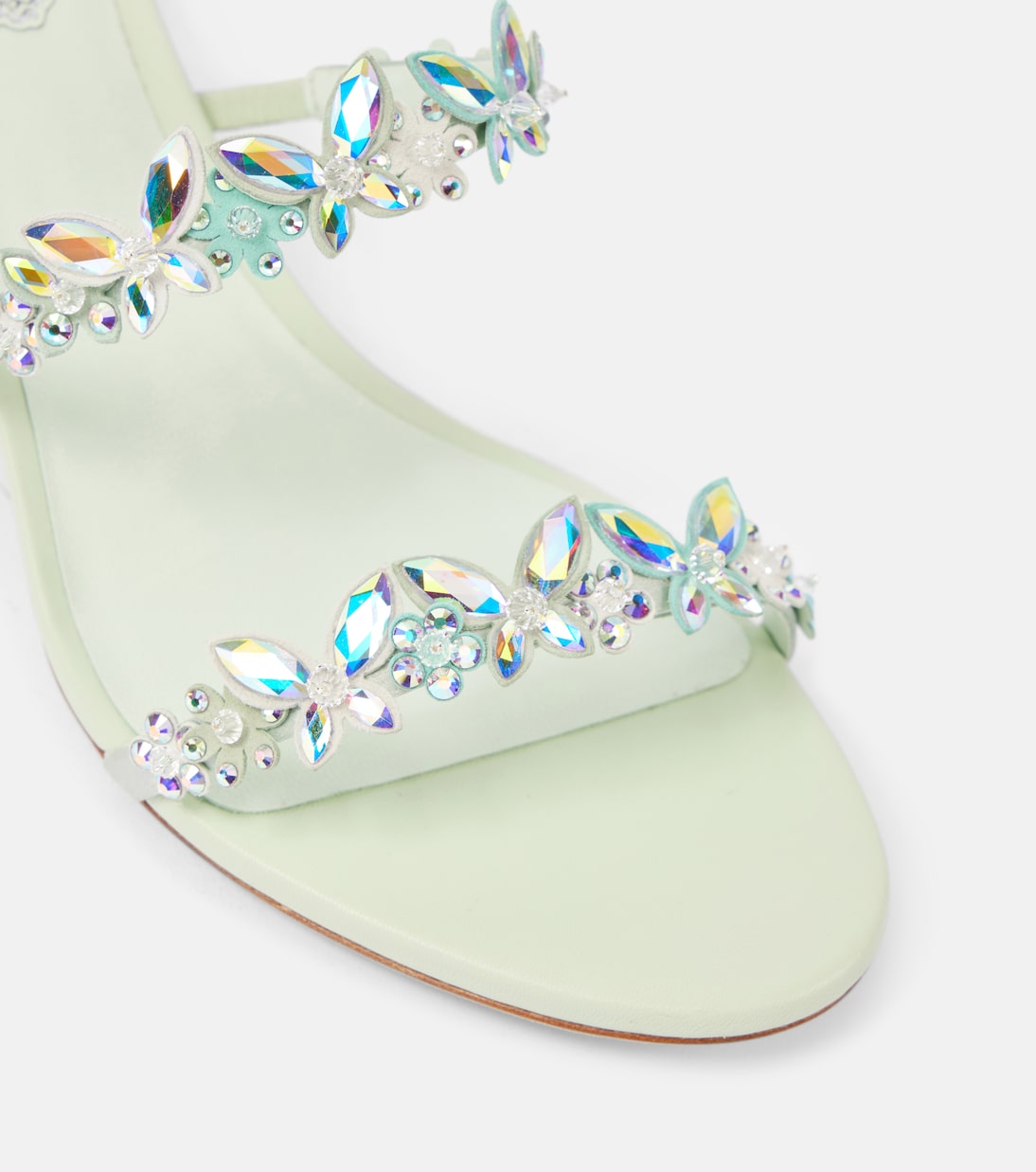 Eden 60 embellished satin sandals | Rene Caovilla
