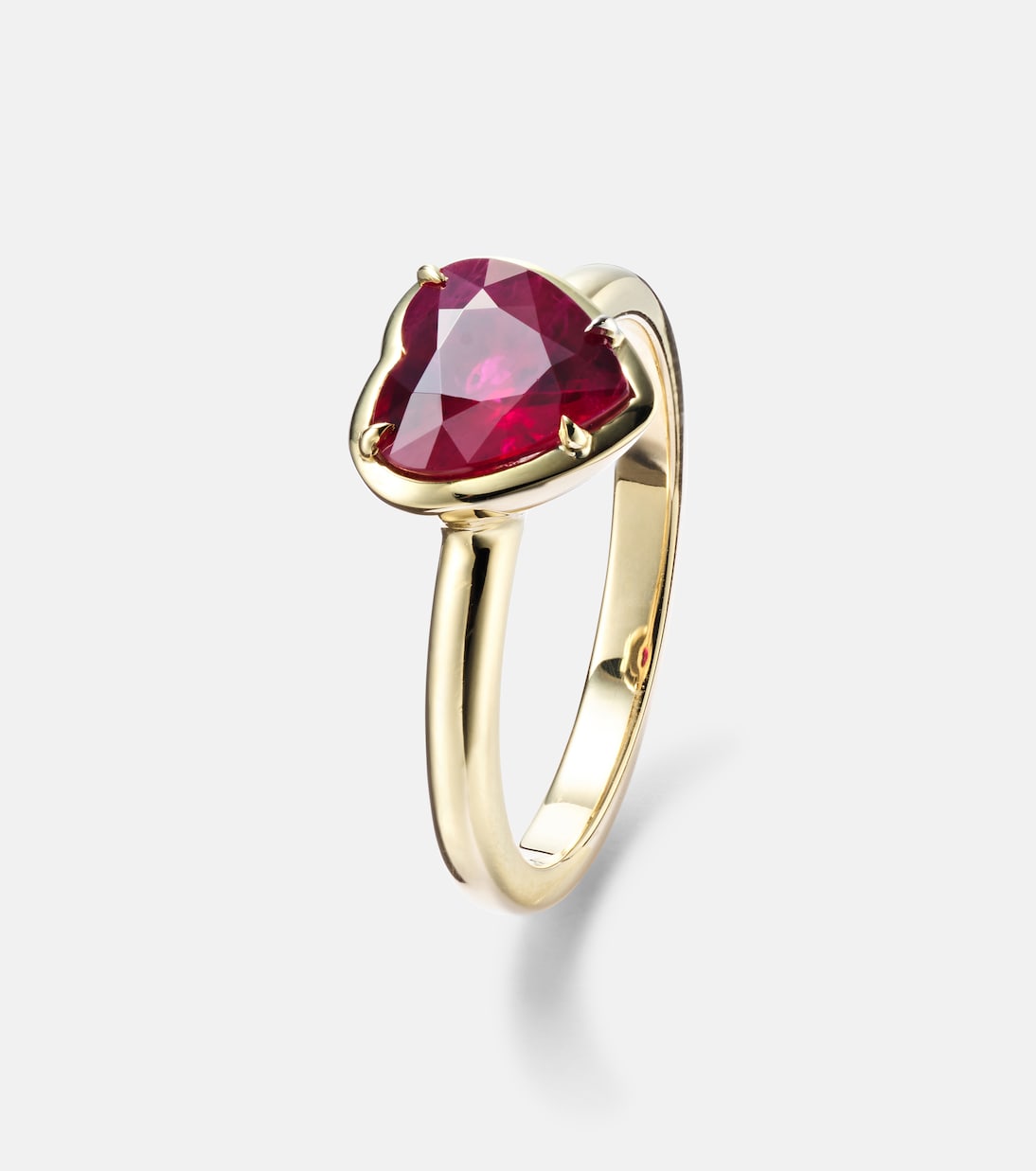 Bague Heart en or 18 ct et rubis | Anita Ko