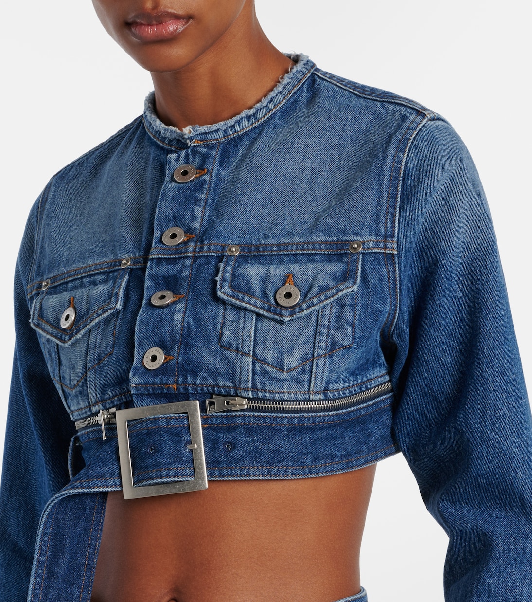 Veste raccourcie en jean | Jean Paul Gaultier