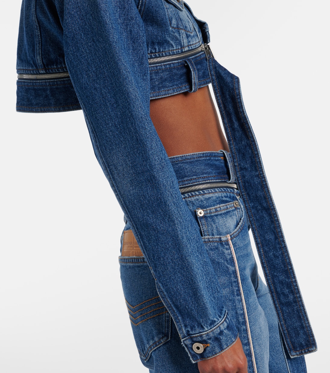 Veste raccourcie en jean | Jean Paul Gaultier