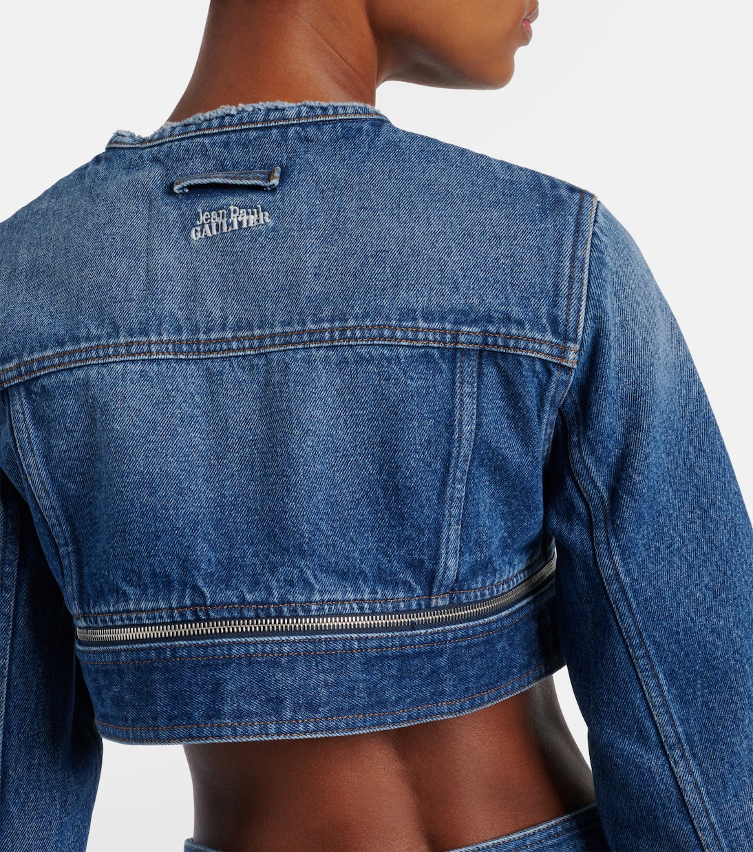 Veste raccourcie en jean | Jean Paul Gaultier
