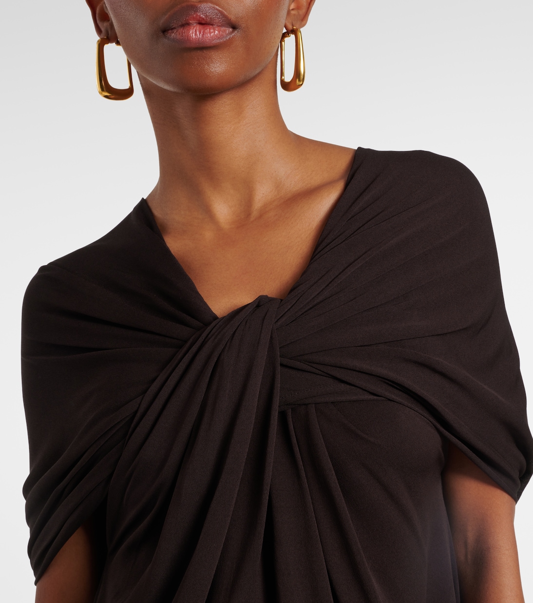 Robe longue en crêpe | Jil Sander
