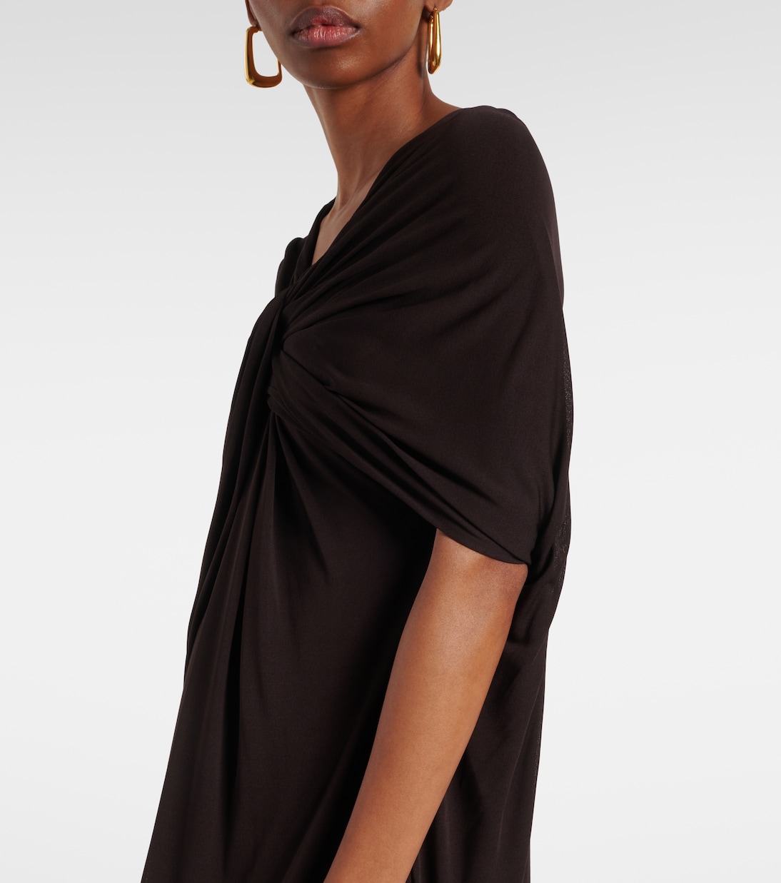 Robe longue en crêpe | Jil Sander