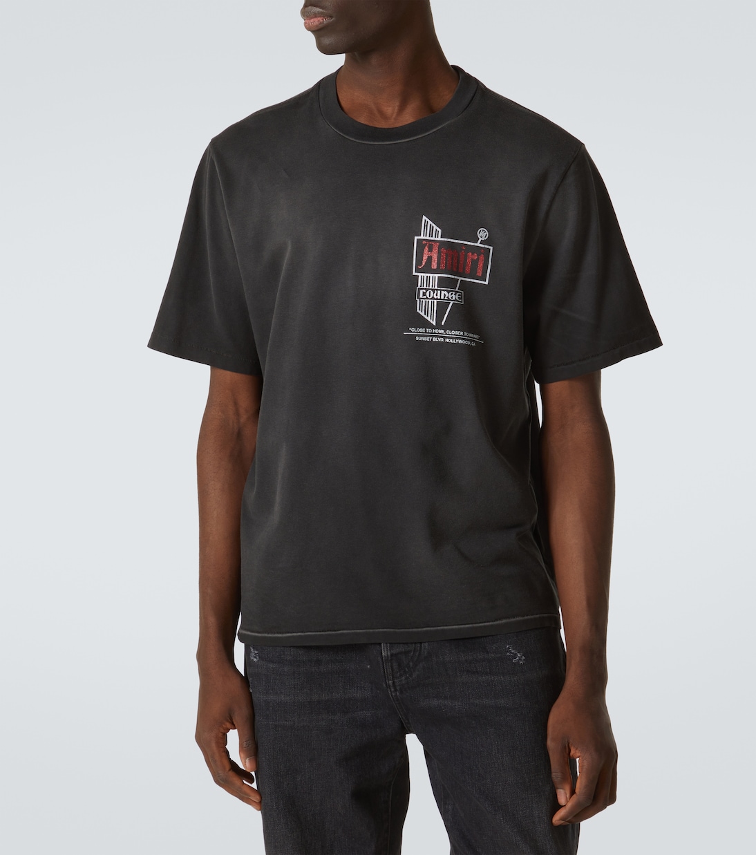 Camiseta en jersey de algodón con logo | Amiri