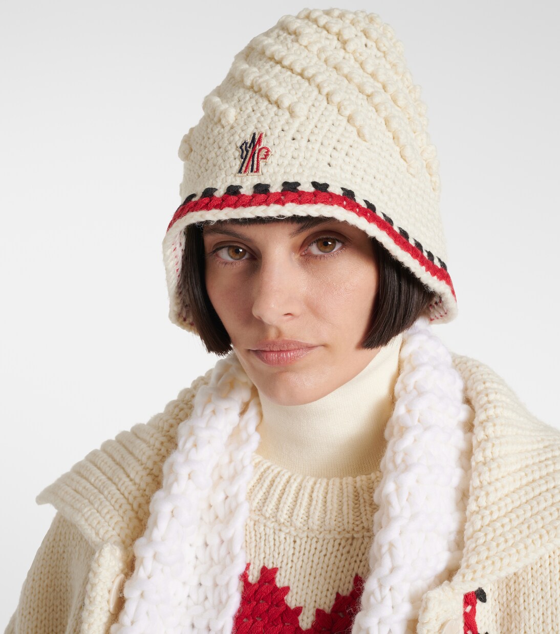 Berretto in misto lana Moncler Grenoble, stile giovane e trendy