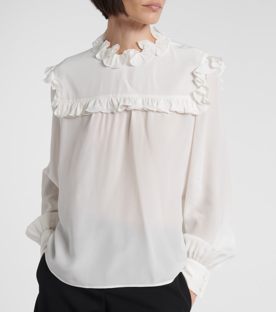Camicia in seta crêpe de chine | Valentino