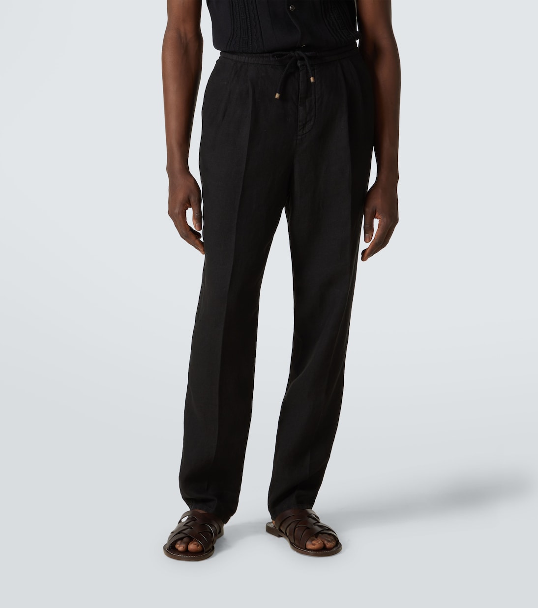 Pantalon chino en lin | Brunello Cucinelli