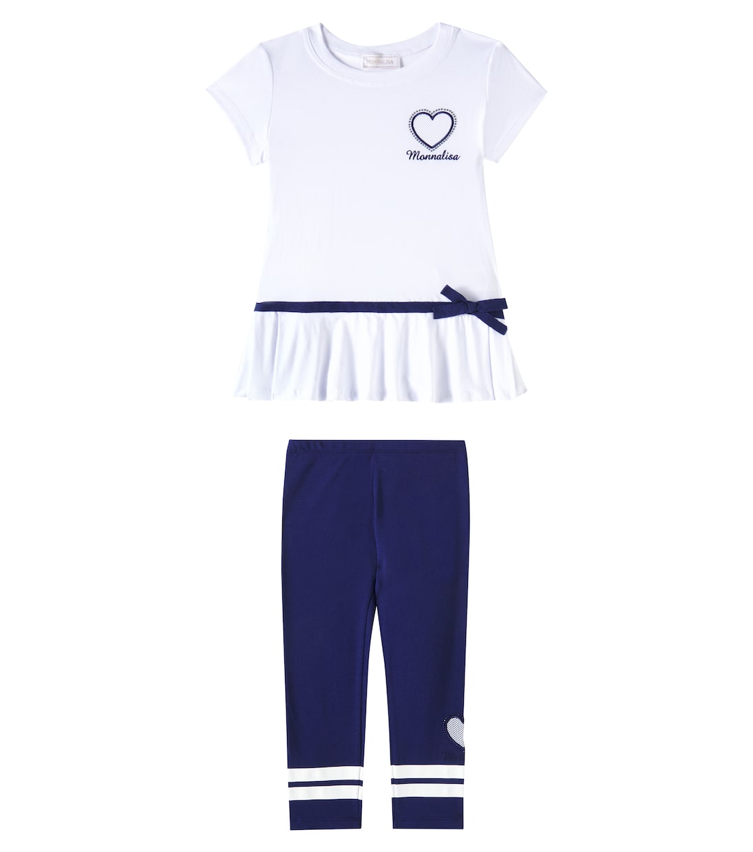 Top e leggings in jersey di cotone | Monnalisa