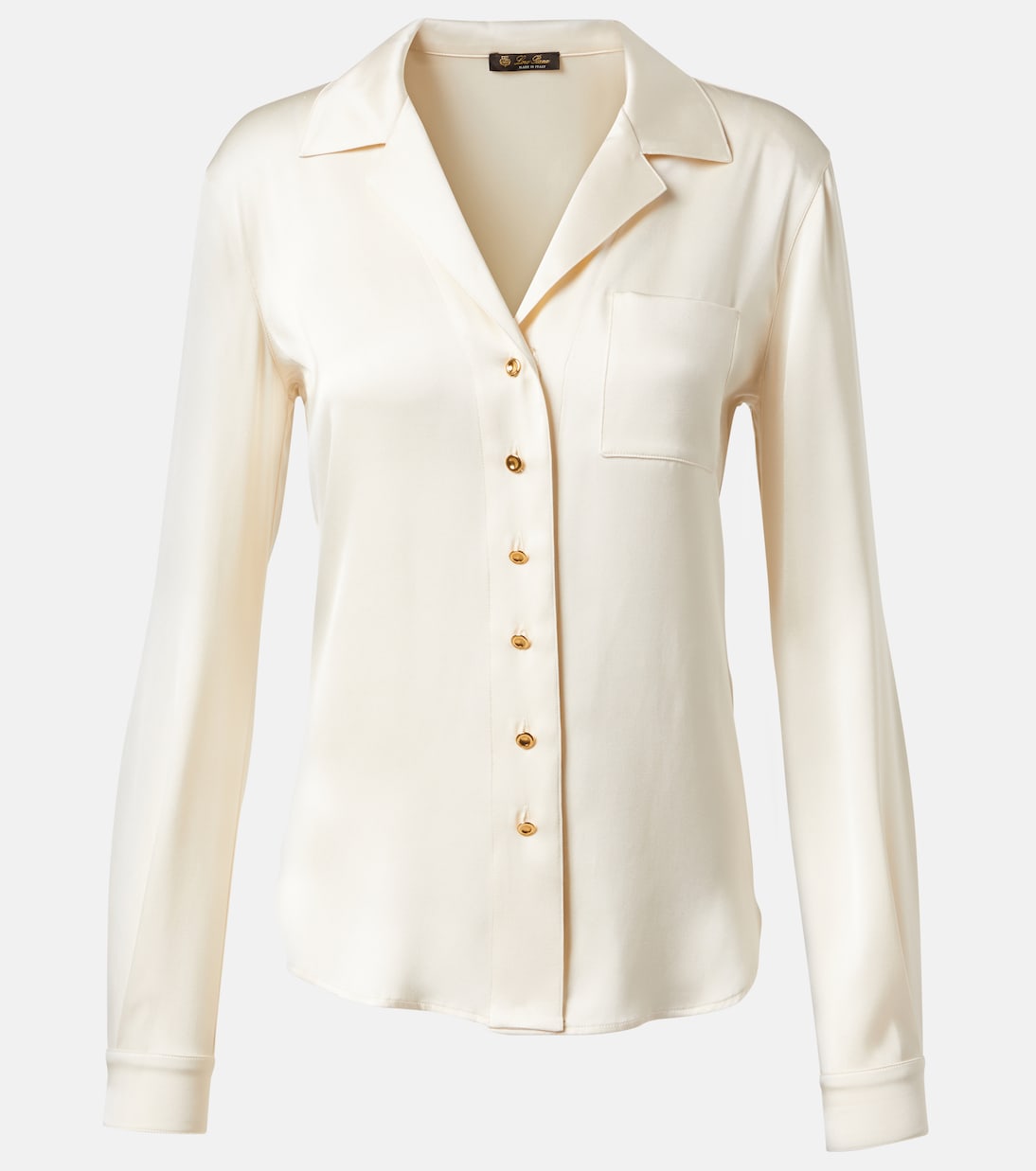 Camicia Ketty in raso di seta | Loro Piana