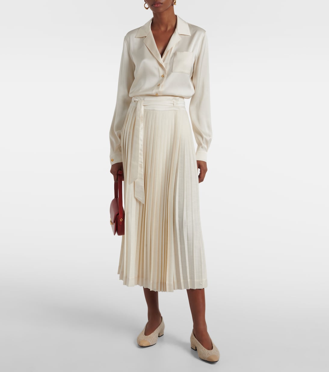 Camicia Ketty in raso di seta | Loro Piana