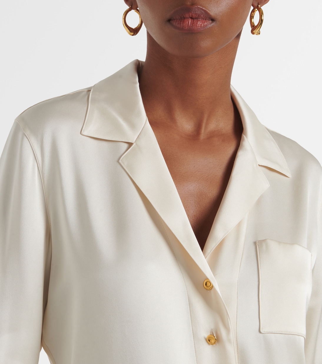 Camicia Ketty in raso di seta | Loro Piana