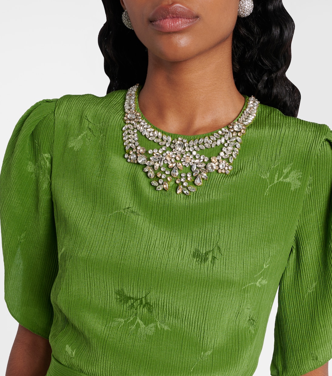 Embellished jacquard cocktail dress | Erdem