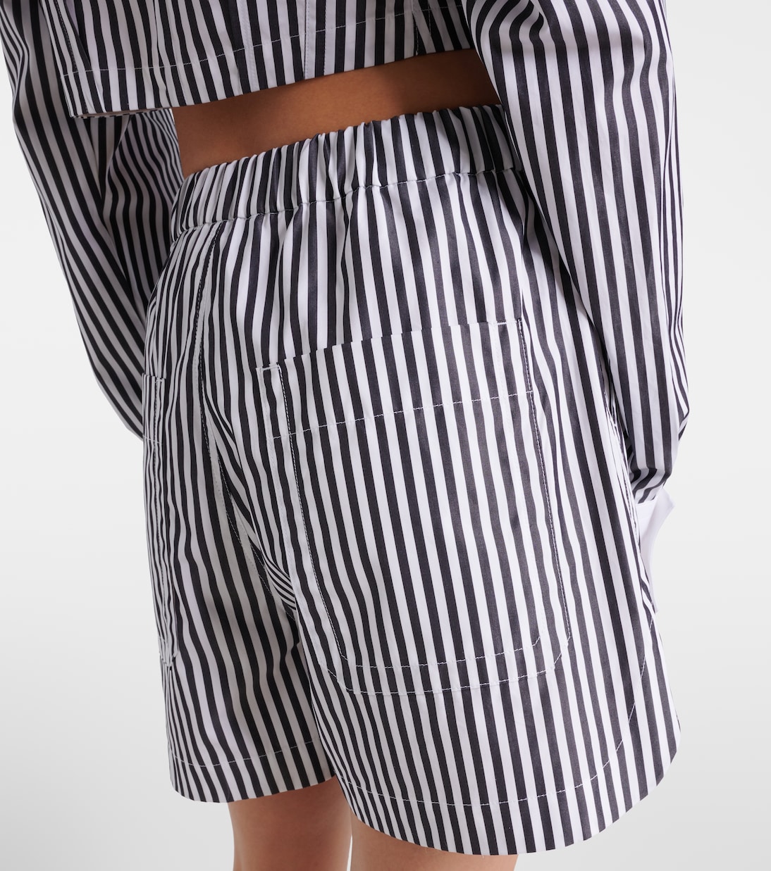 Muscari striped cotton shorts | Sportmax
