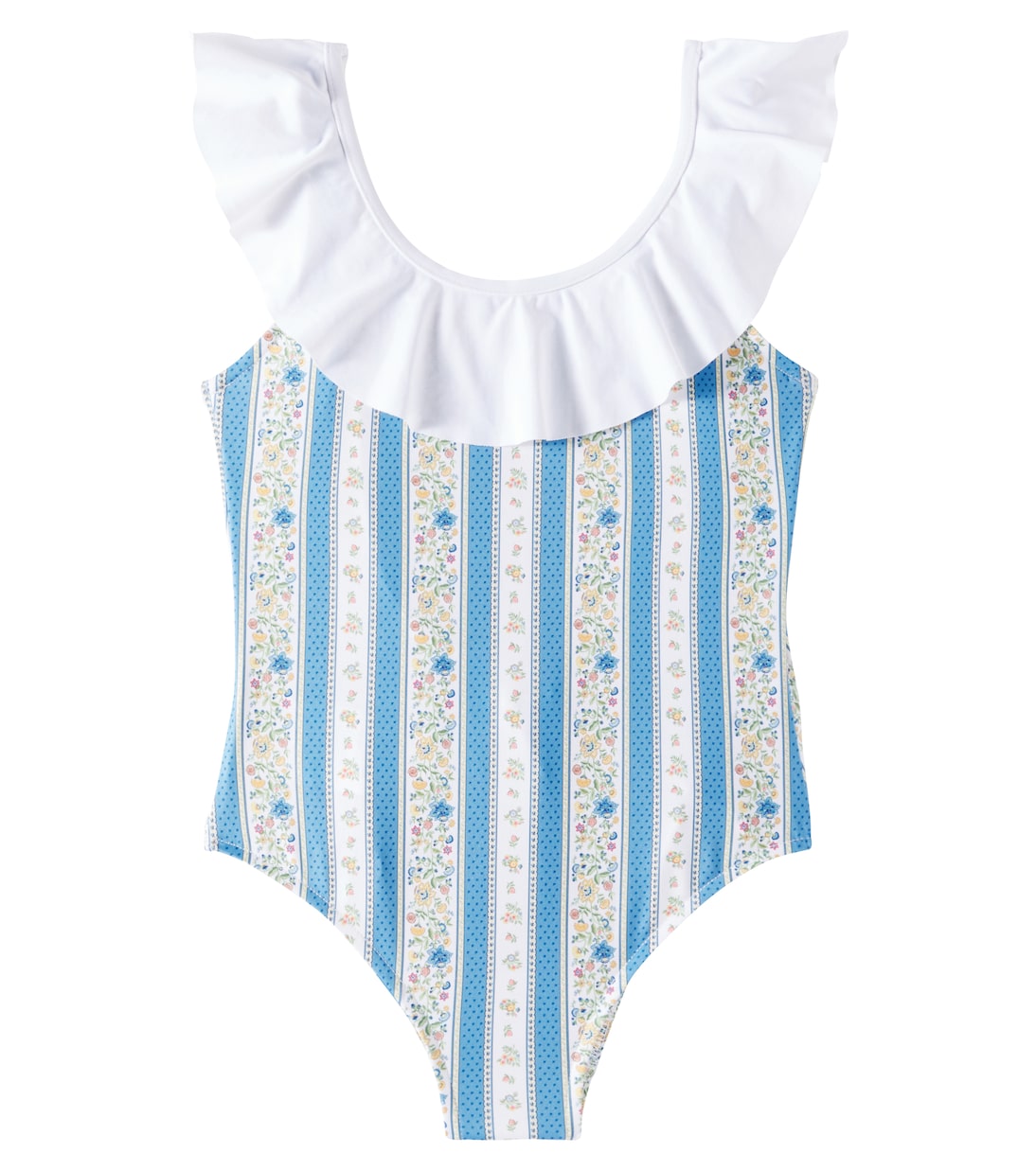 Maillot de bain Mila rayé à fleurs | La Coqueta