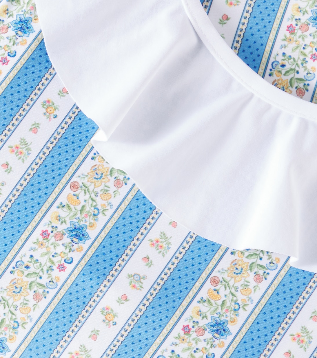 Maillot de bain Mila rayé à fleurs | La Coqueta