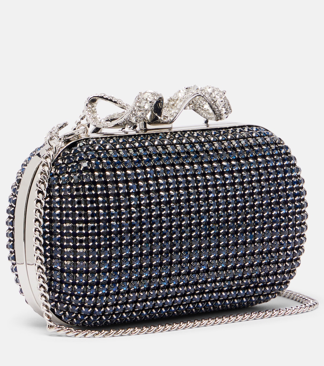 Crystal-embellished clutch | Self-Portrait