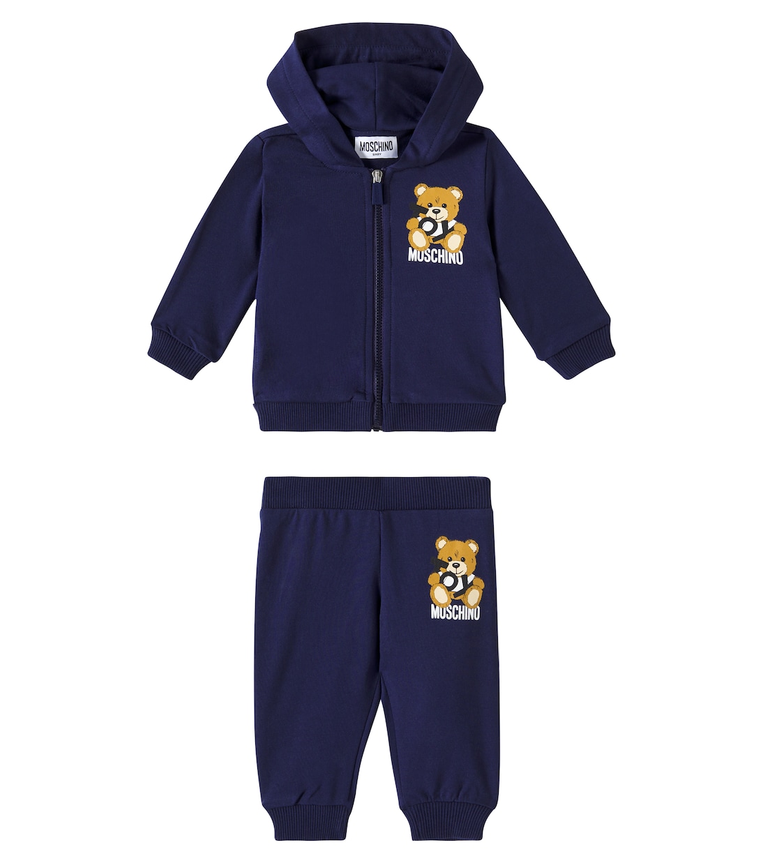 Baby Teddy Bear cotton hoodie and sweatpants | Moschino Kids