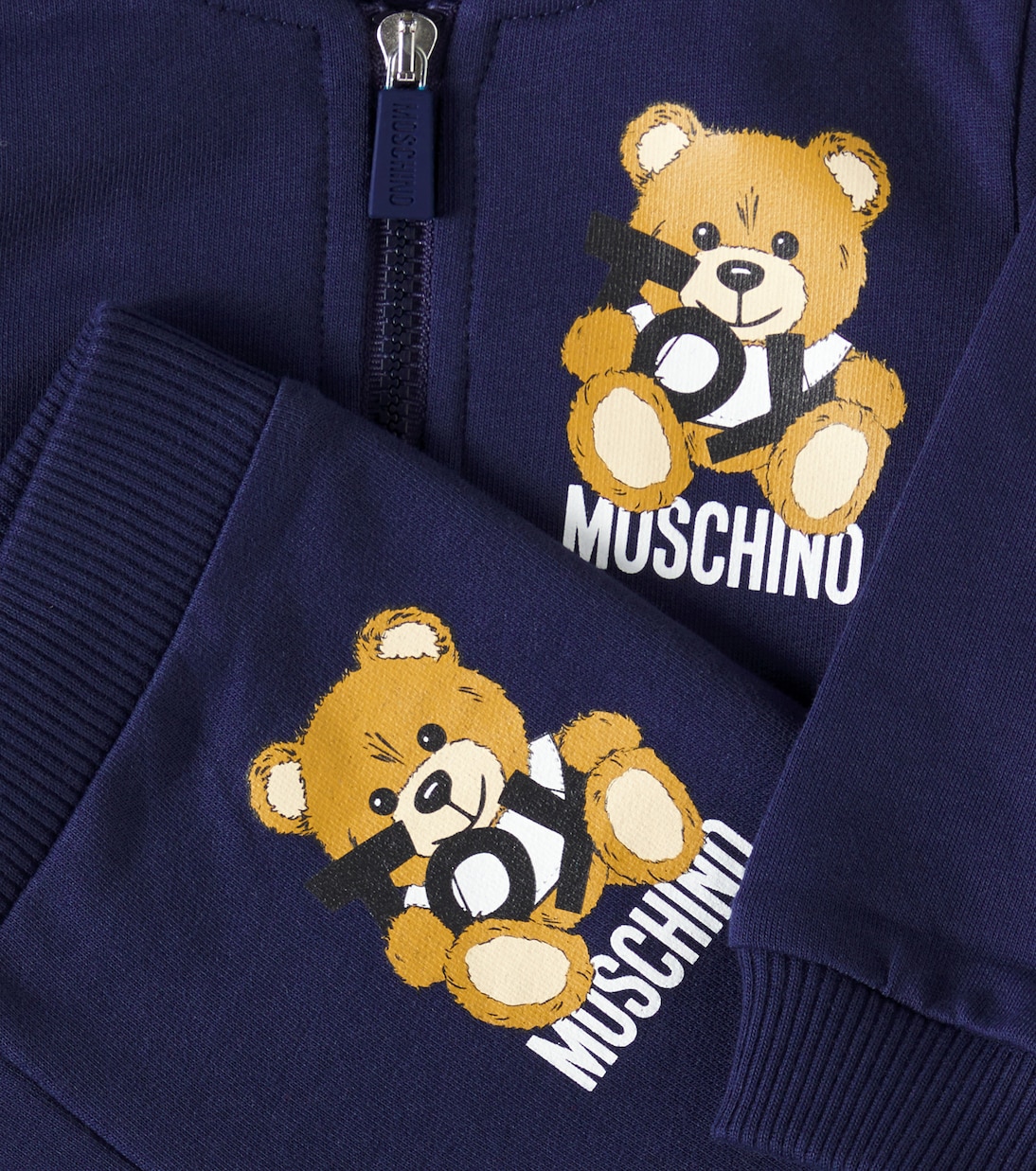 Baby Teddy Bear cotton hoodie and sweatpants | Moschino Kids