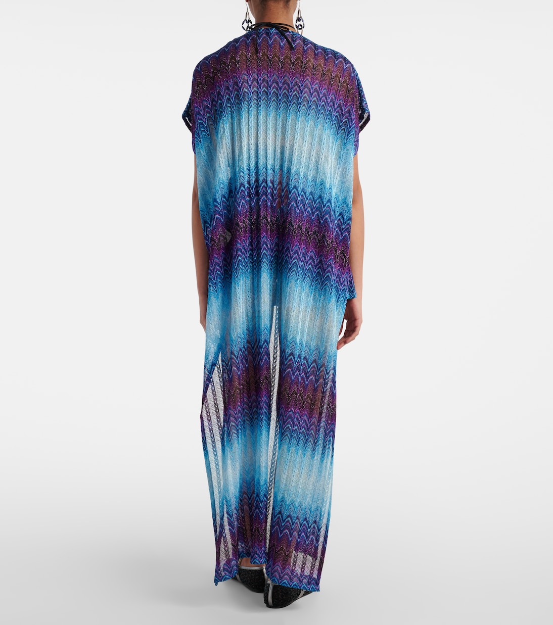 Zig Zag lamé beach cover-up | Missoni