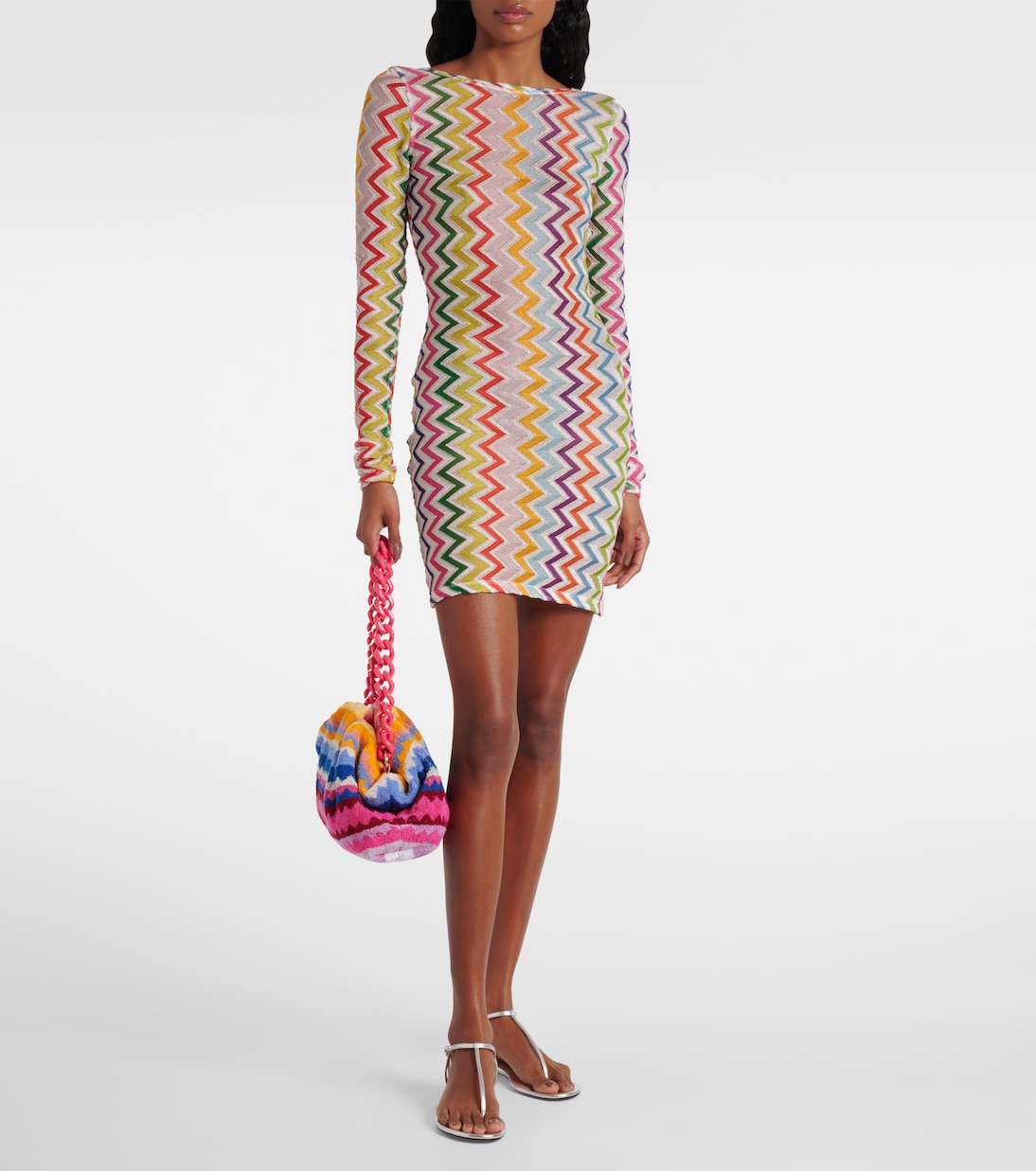 Crochet open-back beach dress | Missoni