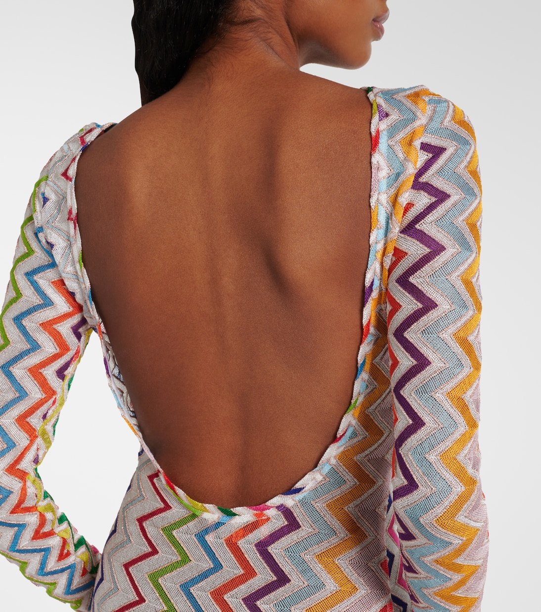 Crochet open-back beach dress | Missoni