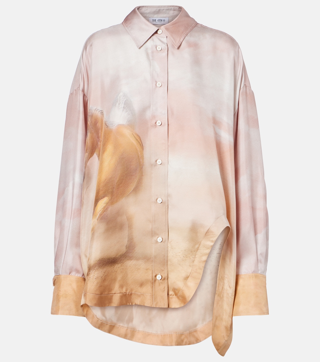 Printed silk twill shirt | The Attico