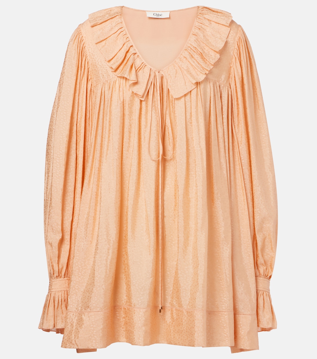 Ruffled jacquard minidress | Chloé