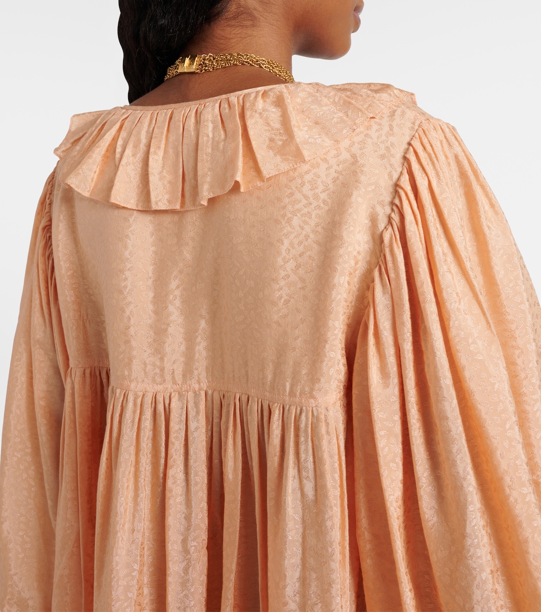 Ruffled jacquard minidress | Chloé