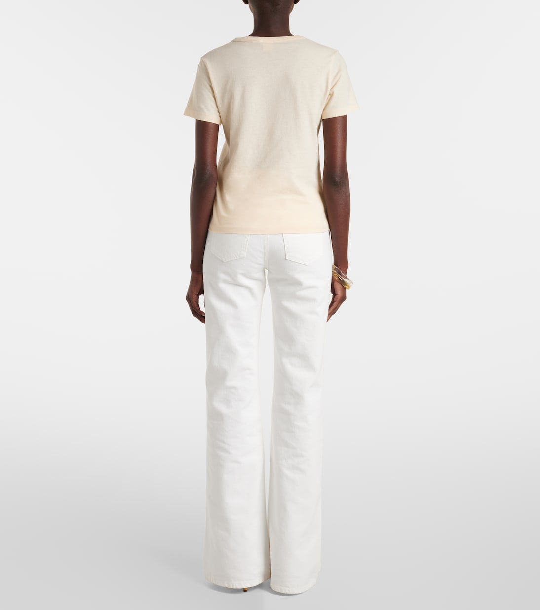 T-shirt in jersey di cotone con logo | Chloé