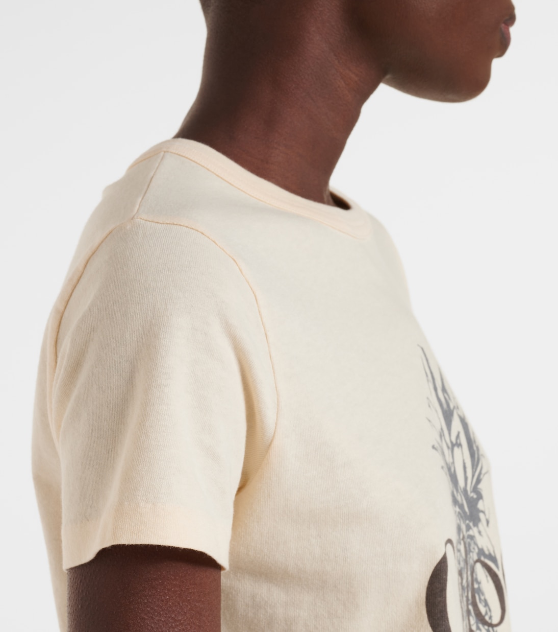 T-shirt in jersey di cotone con logo | Chloé