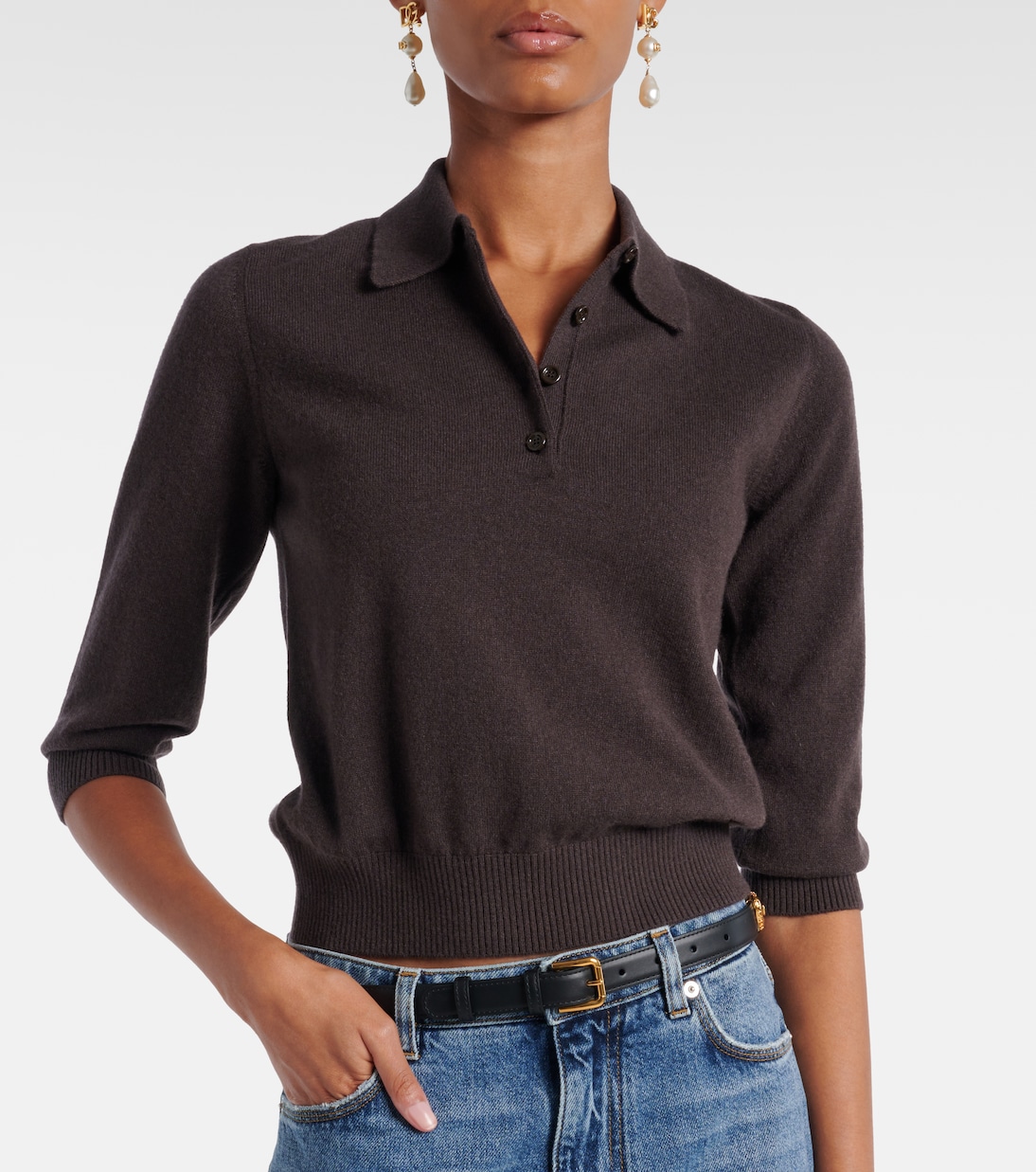 Cashmere polo sweater | Dolce&Gabbana