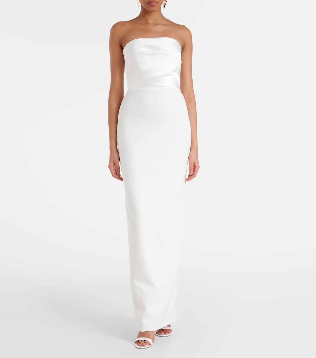 Robe longue Vera en satin | Solace London