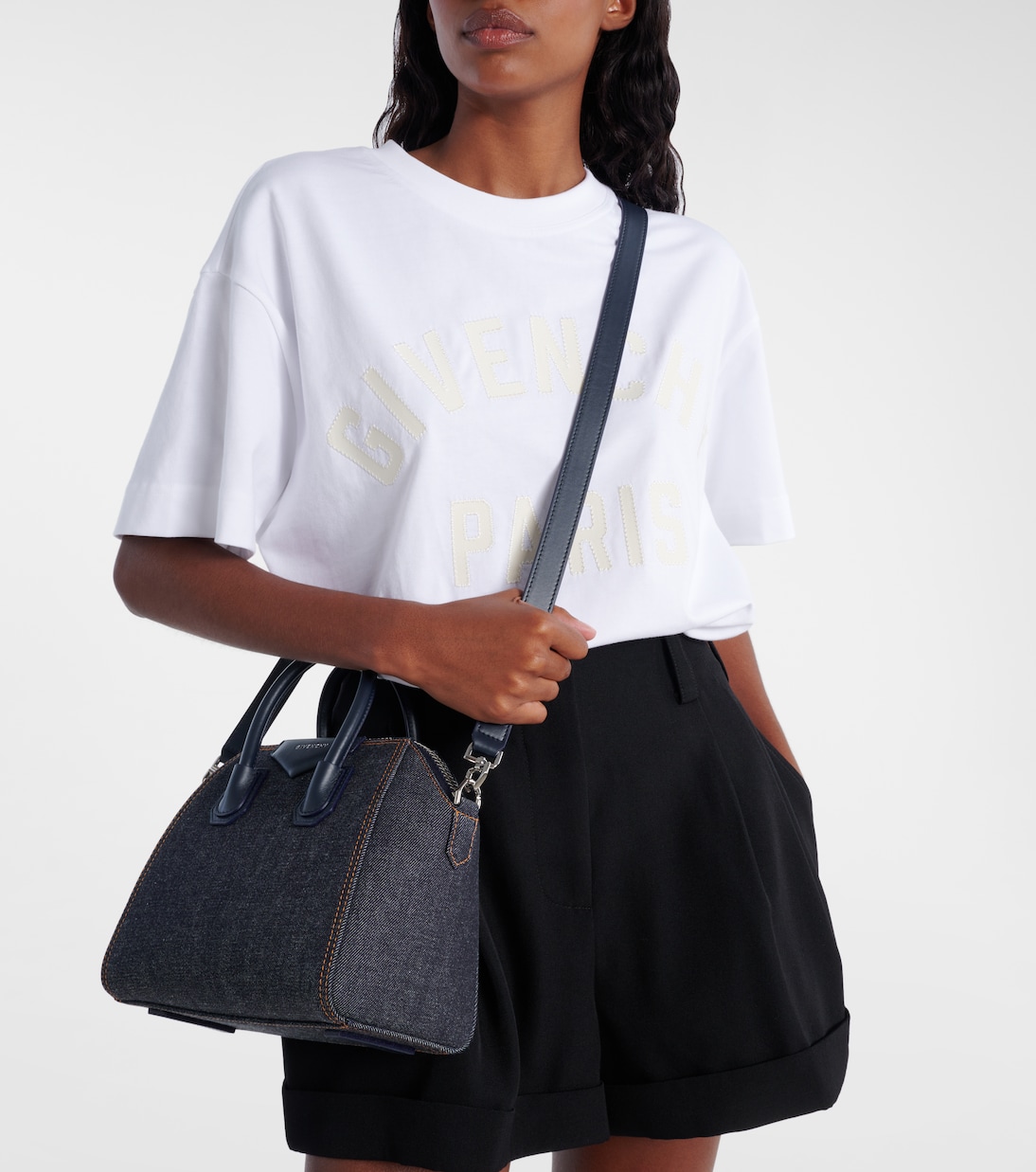 Antigona Mini denim tote bag | Givenchy