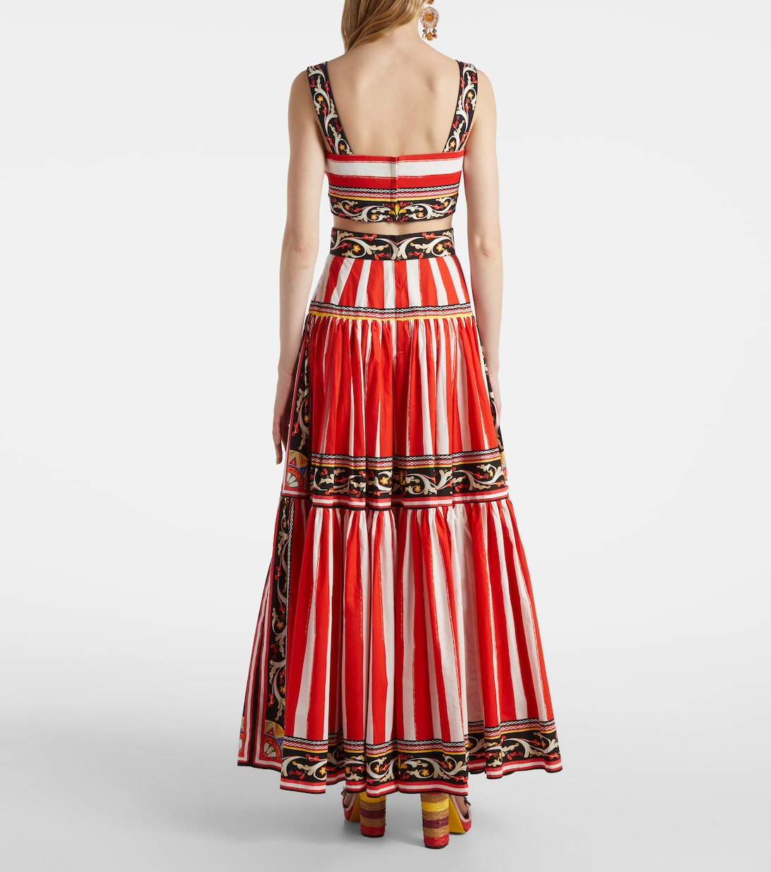 Top en mezcla de algodón a rayas | Dolce&Gabbana