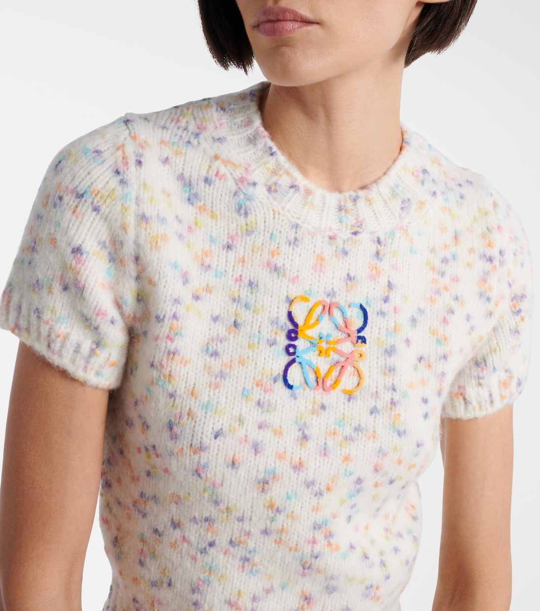 Anagram ribbed-knit top | Loewe