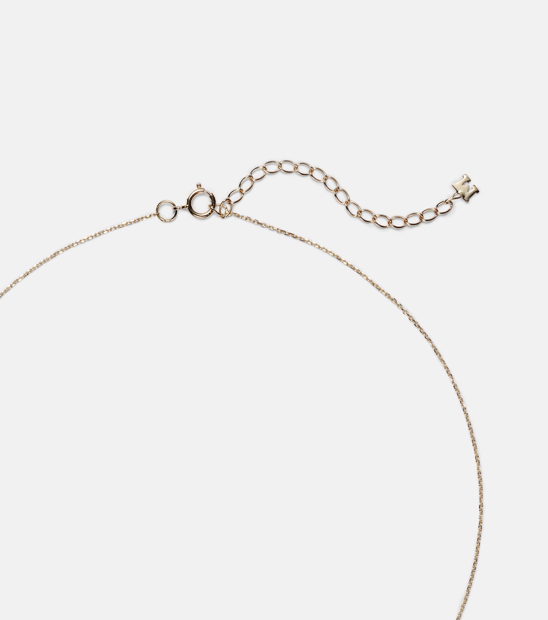 Donut 14kt gold necklace with jade | Mateo
