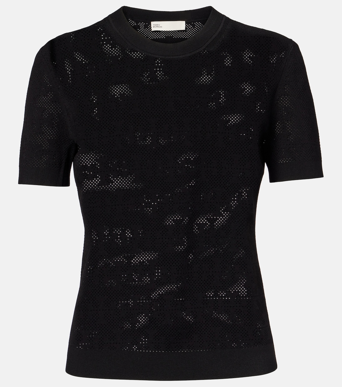 Camiseta T Monogram en jacquard | Tory Burch