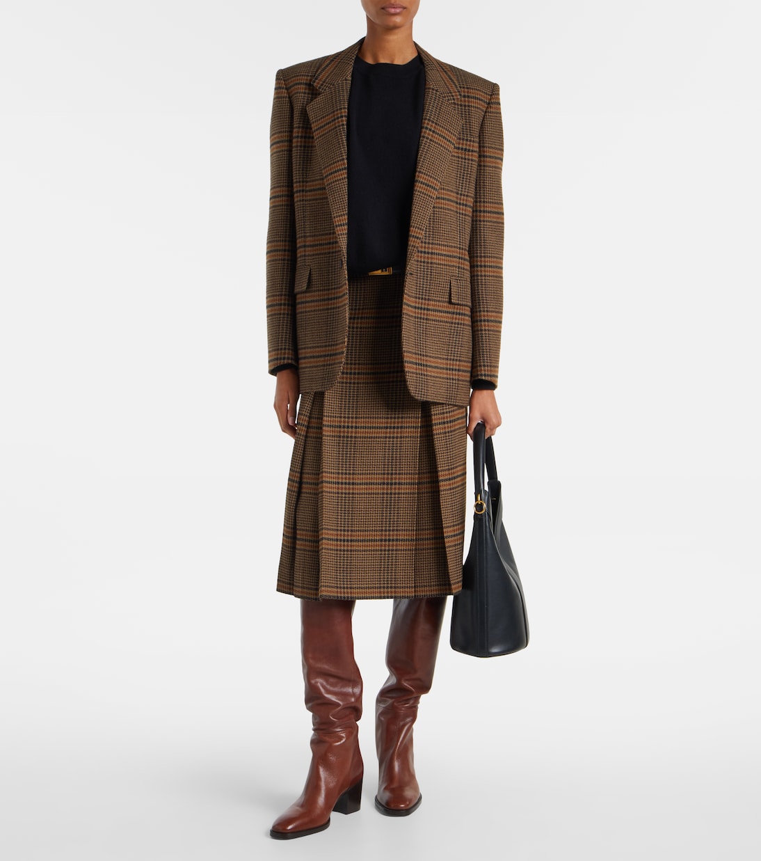 Odeon leather over-the-knee boots | Saint Laurent