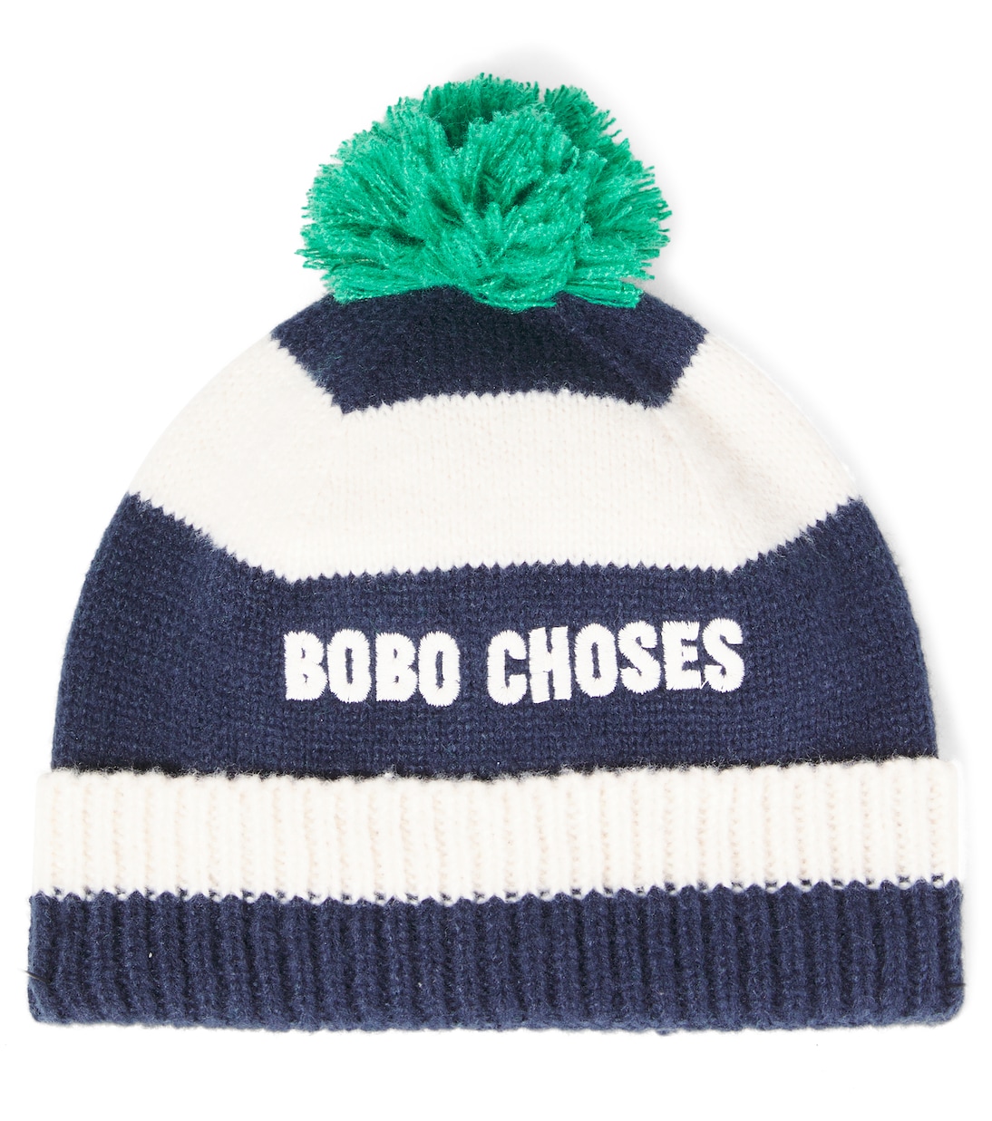Logo striped beanie | Bobo Choses