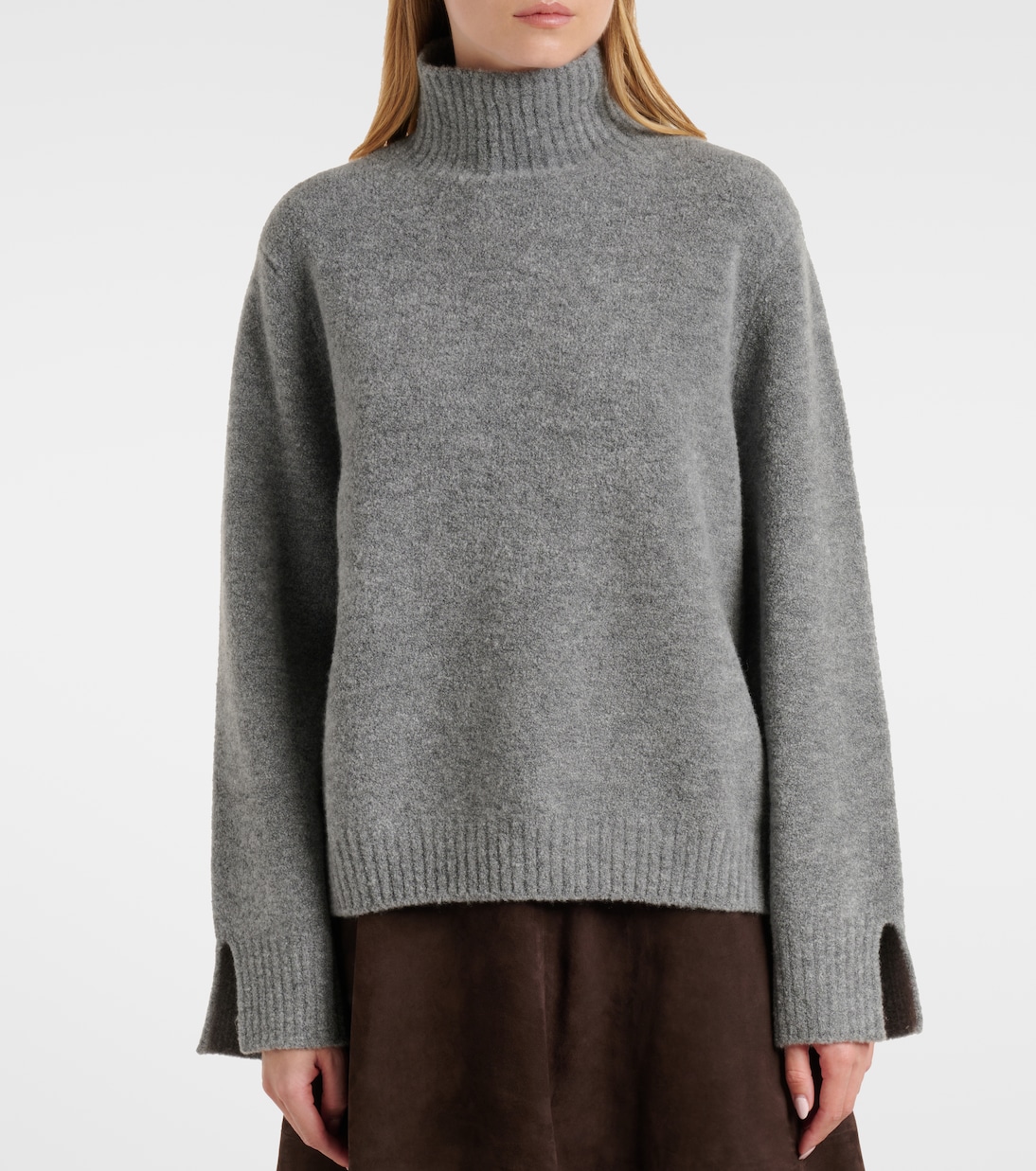 Wool and cashmere-blend turtleneck sweater | Jardin des Orangers