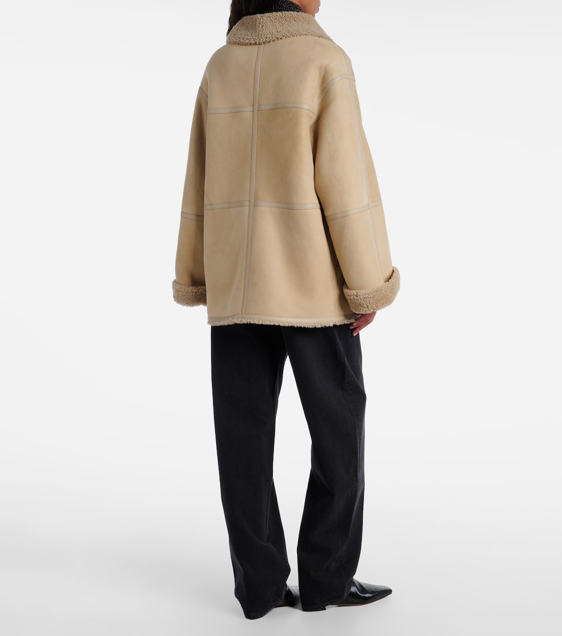 Wendbare Jacke aus Leder und Shearling | Yves Salomon