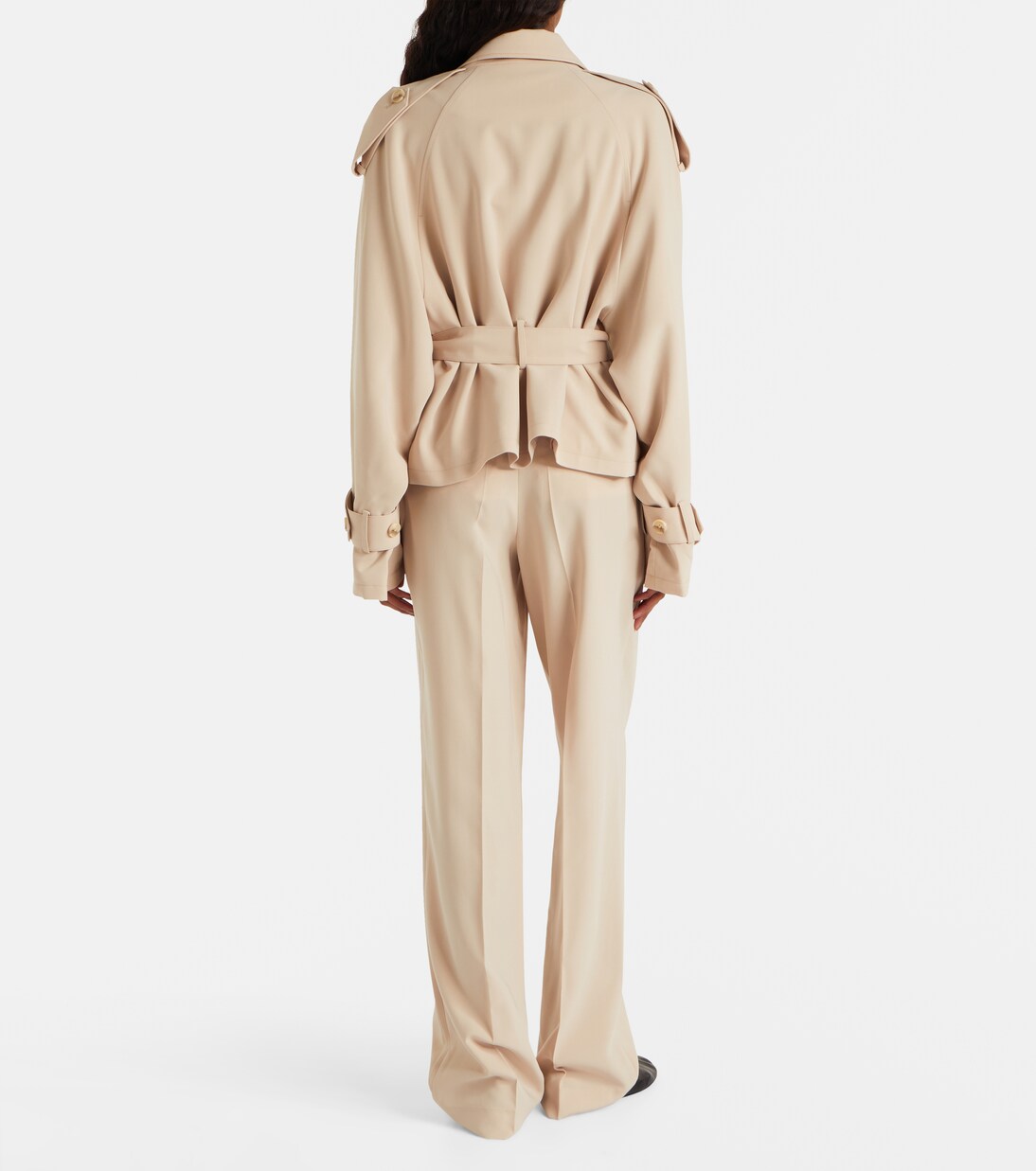 Soli belted double-breasted trench coat | Aya Muse