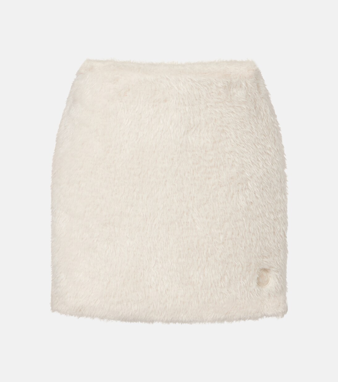 Logo faux fur miniskirt | Moncler