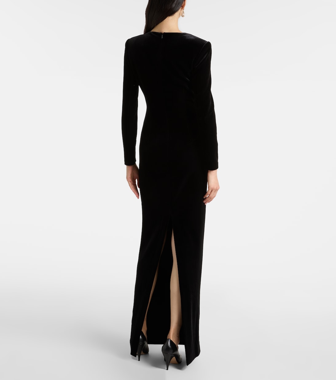 Velvet maxi dress | Roland Mouret
