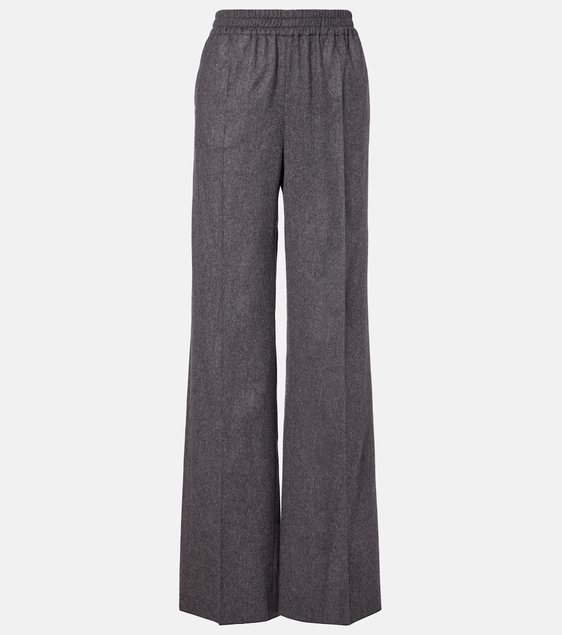 Pantalon ample à taille haute en laine et cachemire | Tod's