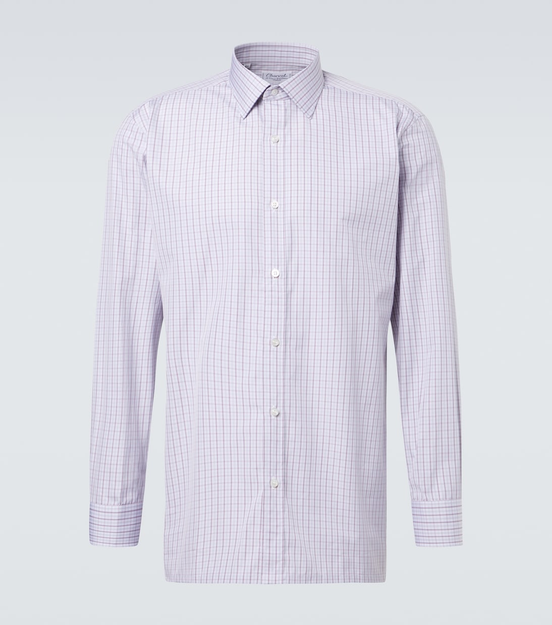 Checked cotton poplin shirt | Charvet