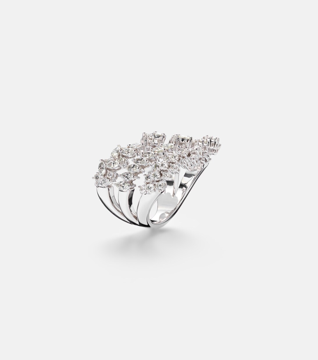 Y-Not 18kt white gold ring with diamonds | Yeprem