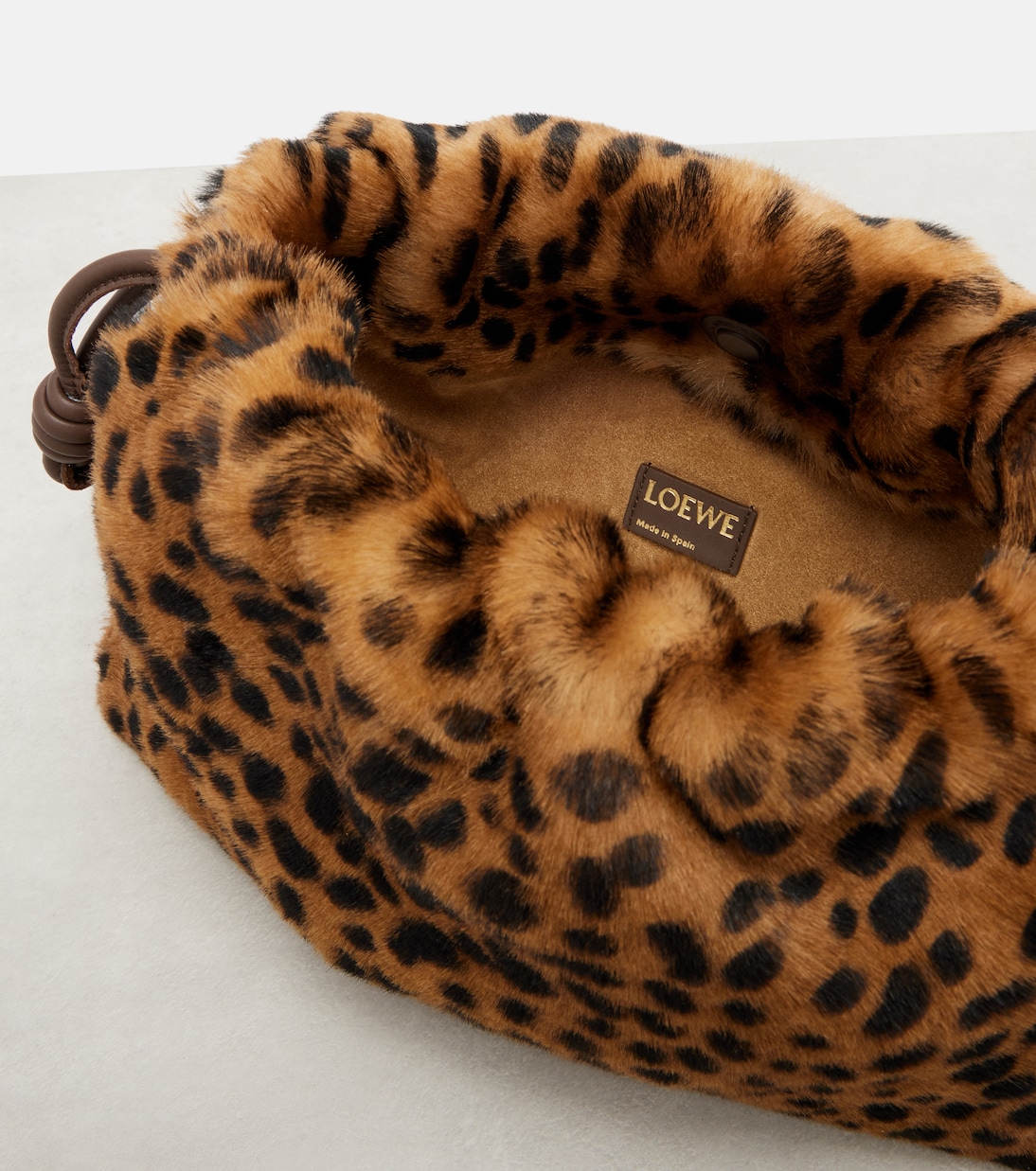 Flamenco Medium calf hair shoulder bag | Loewe